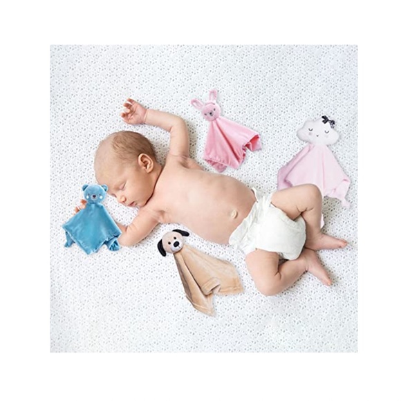 NEW Pink Bunny Plush Baby Security Blanket - Picture 4 of 7